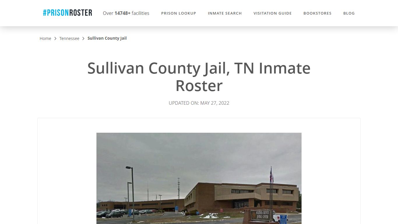 Sullivan County Jail, TN Inmate Roster